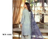 WP 448 Unstitched Viscose Print Embroidered - 3PC - Passion By Wania